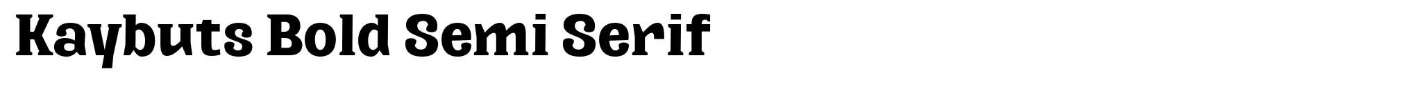 Kaybuts Bold Semi Serif image